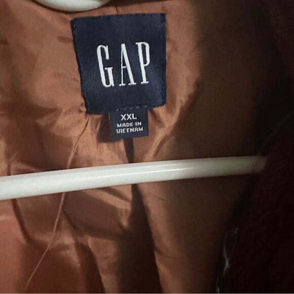 Gap Fuzzy Cozy Short Teddy Jacket Coat New Without Tags Brown Womens XXL - Picture 5 of 7